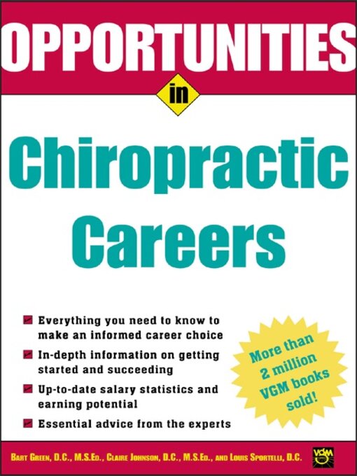 Title details for Opportunities in Chiropractic Careers by Bart Green - Wait list